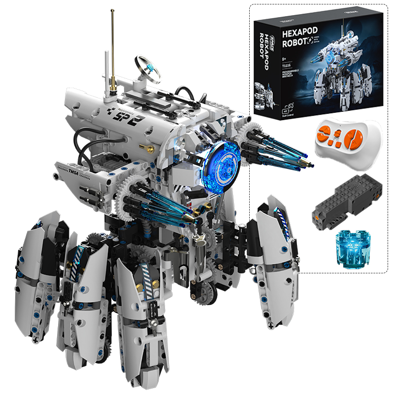 Science Robot - Технический программируемый гексапод-робот, научно-фантастическая боевая машина,